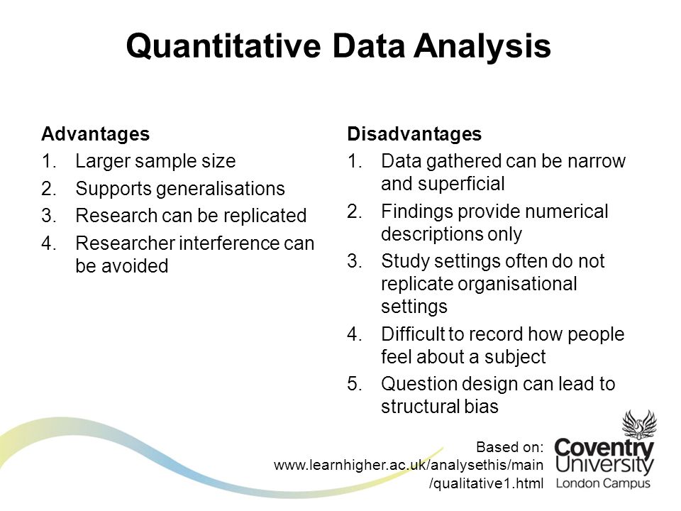 Advantages & disadvantages of qualitative & quantitative research